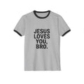 Jesus Loves You, Bro. Ringer T-Shirt — Retro Christian Faith Tee