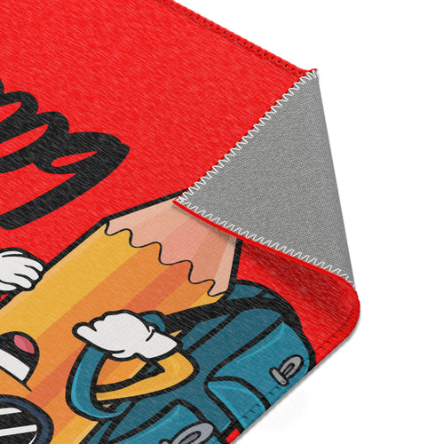 Bruh We Back Pencil Area Rug – Funny Back-to-School Classroom Accent Rug